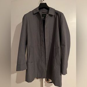 Banana Republic trench coat style jacket grey size men’s s. Great condition